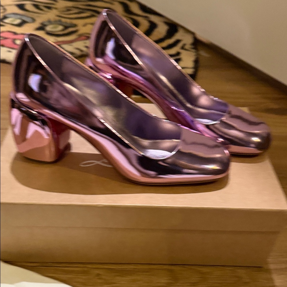 Christian Louboutin Metallic Minny 70 heels - Picture 6 of 7